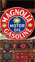 Magnolia Motor Oil Double Sided Enamel Sign