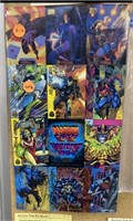 (2) UNCUT SHEETS OF MARVEL TRADING CARDS