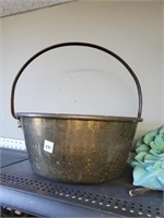 Brass Bucket w/Bail Handle
