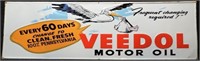 Veedol Motor Oil Embossed Advertising Sign