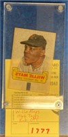 1966 TOPPS WILLIE MAYS RUB-OFF CARD