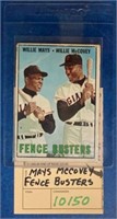 FENCE BUSTERS MAYS AND MCCOVEY CARD