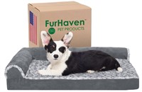 Furhaven Medium Orthopedic Dog Bed Two-Tone