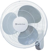 Comfort Zone CZ16W 16inch 3-Speed Oscillating Fan