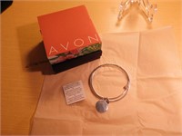 Bracelet double à disque (ton argent) Avon neuf