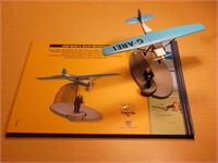 Bande déssiné Tintin no 23 (avion en métal)
