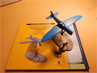 Bande déssiné Tintin no 31 (avion en métal)