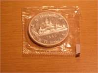 Monnaie 1$ 1963 92.5% argent Canada
