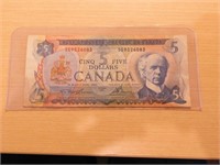 Monnaie 5$ série 1972 Canada