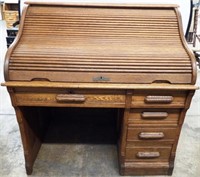 Antique Forest City Furniture Co. Roll Top Desk