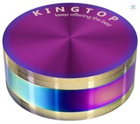 KINGTOP Spice Grinder Large 3.0 Inch Colorful