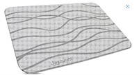 JAYZUUM Stone Bath Mat, 23.5 x 15" Earth Bath Mat