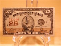Monnaie 25cent Dominion du Canada 1923