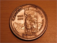Monnaie 1$ 1858-1958  92.5% argent Canada