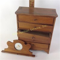 salesman sample dresser with mirror. Dresser top