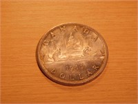 Monnaie Canada  1 dollar 1963 argent