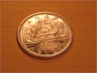 Monnaie Canada  1 dollar 1966 argent