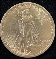 1908 SAINT-GAUDENS $20 GOLD PIECE
