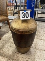 METAL VASE W/REMOVABLE TOP 27" TALL
