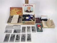RG Dun admirals cigar box filled with vintage