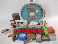 Maxwell house Cooffe tin tray and coffee