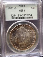 1901-O Graded MS63 Morgan Silver Dollar