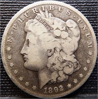 1892-CC Carson City Morgan Silver Dollar Key Date