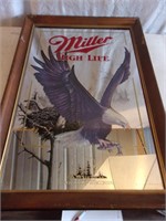 Miller High Life Bald Eagle Collector Mirror