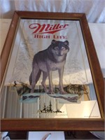 Miller High Life Wolf Collector Mirror