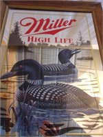 Miller High Life Loon Collector Mirror
