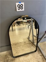 BLACK ARCHED WALL MIRROR 20 X 30 NEW