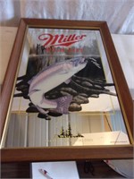 Miller High LIfe Rainbow Trout Collector Mirror