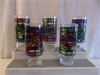 Stain Glass Look Beer Drinking Glasses