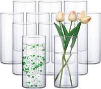 Sieral 12 Pack Glass Cylinder Vases