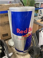 RED BULL ELECTRIC COOLER ON WHEELS 43" T X 18" R