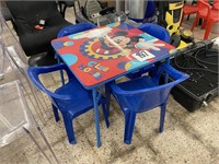 MICKEY MOUSE KIDS TABLE W/ CHAIRS