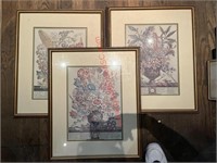 (3) BOTANICAL PRINTS - AUGUST & MARCH