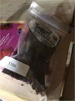 Peppered beef jerky and fruit strips