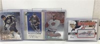 4-Autographed hockey cards