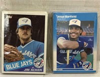 Blue Jays collecting cards
