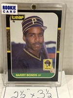 Barry Bonds rookie card