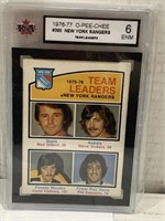 Team  leaders hockey card