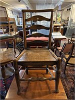 Primitive oak chair