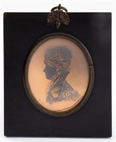 English Regency Silhouette of a Lady, ca. 1830