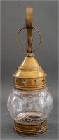 Wall Mounted Brass Carriage Lamp