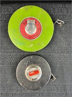Lot of 2 Vintage 100’ Measuring Tapes