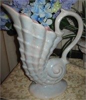 Vintage Gonder Ceramic Seashell Vase USA