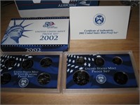 2002 US Mint Proof Quarter Sets