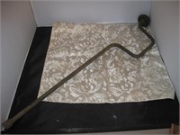 Antique Floor Length Hand Crank Drill Bit