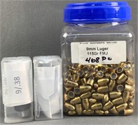 9mm/38 Die & Approx 7lbs 9mm Projectiles